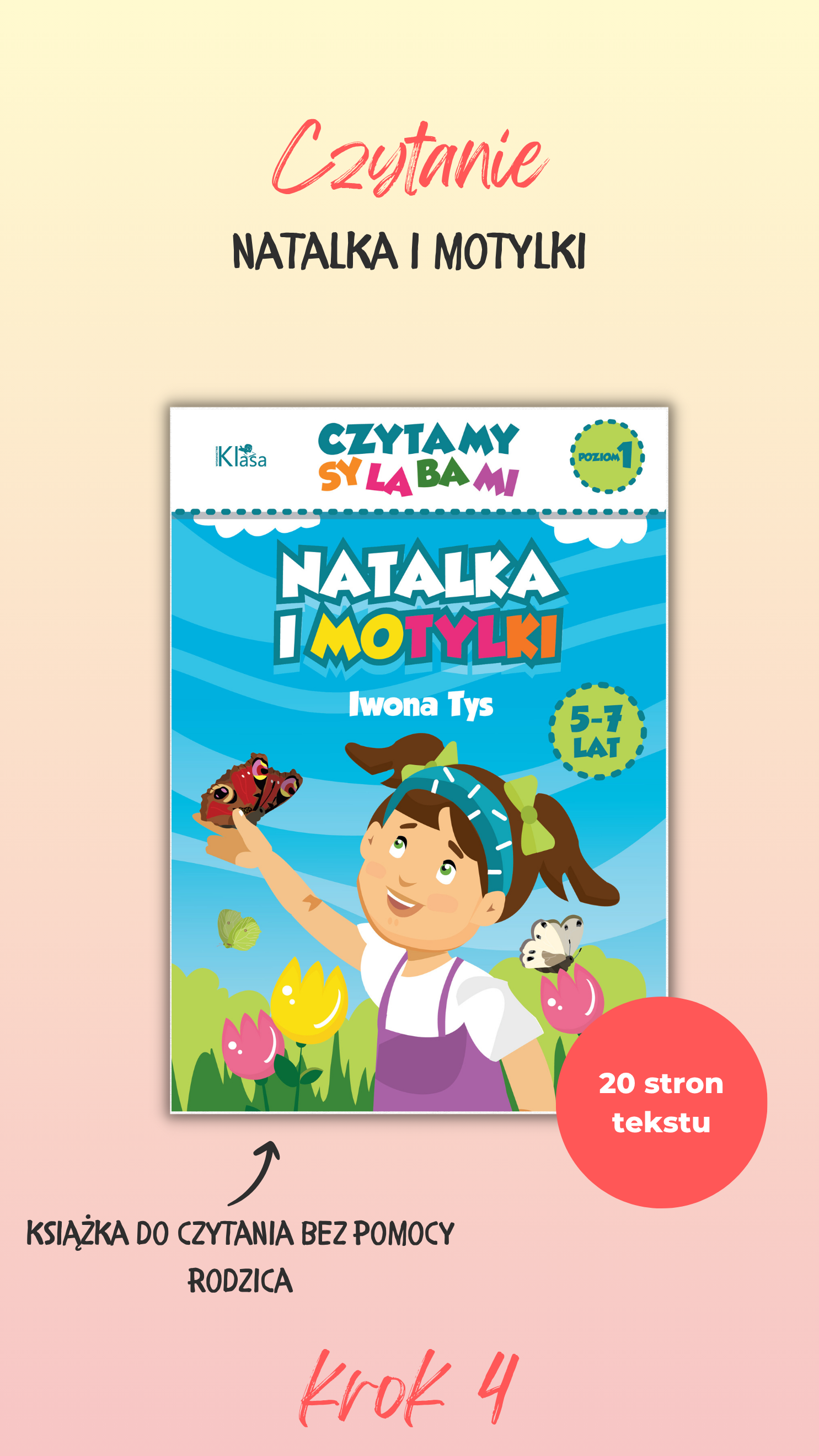 Czytamy sylabami - Natalka i motylki